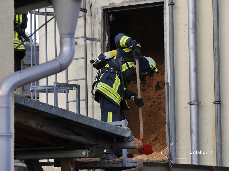 Silobrand - CO-Vergiftung - sechs verletzte FA, Foto: Feuerwehr Olbernhau