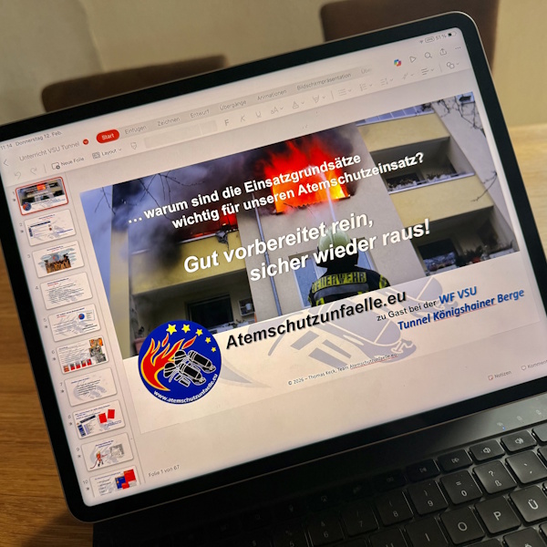 Webinar: Atemschutzunfälle - Ursachen und Lehren - WF VSU Tunnel Königshainer Berge - Februar 2026